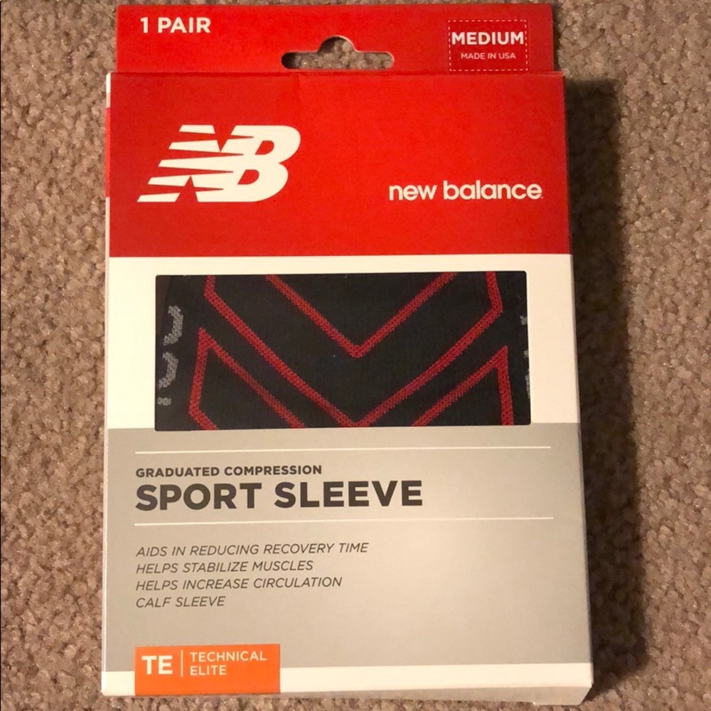 New Balance compression calf sport sleeve M - Picture 3 of 3